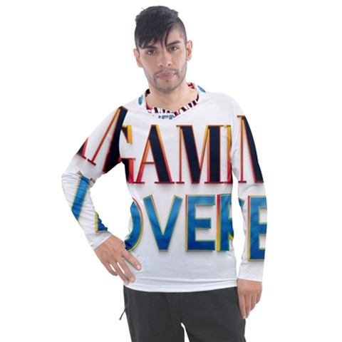 Game Over Text Design  Men s Pique Long Sleeve T-shirt by 7223056