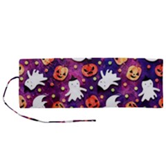 Fun Halloween Ghosts, Adoxali, Fun, Halloween Roll Up Canvas Pencil Holder (m) by kyorashop23