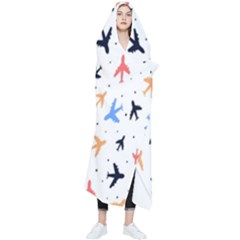 Cute Airplanes Planes Wearable Blanket by ConteMonfrey