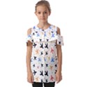 Cute airplanes planes Fold Over Open Sleeve Top View1