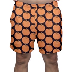 Black And Orange Pumpkin Men s Shorts by ConteMonfrey