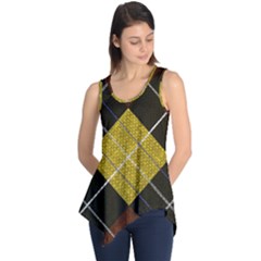 Yellow Plaid Sleeveless Tunic by ConteMonfrey