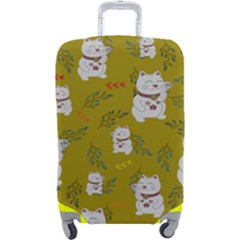 Super Lucky Cat Luggage Cover (large) by GeekLover