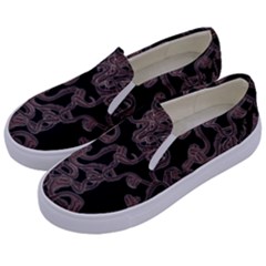 Venomous Elegance  Kids  Canvas Slip Ons by dflcprintsclothing