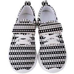 Black And White Circles Pattern Women s Velcro Strap Shoes by ytdream