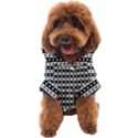 Black And White Circles Pattern Dog Coat View1