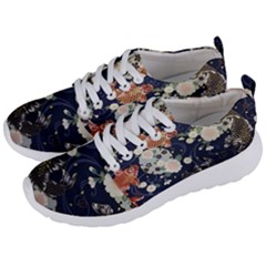 Japanese Wave Koi Illustration Pattern Men s Lightweight Sports Shoes by Ndabl3x