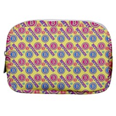 Colorful Bitcoin Pattern Make Up Pouch (small) by ExtraGoodSauce