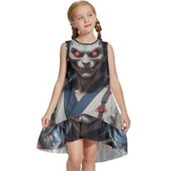 Demon Samurai Kids  Frill Swing Dress by AwesomeSauce