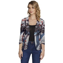 Demon Samurai Women s One-button 3/4 Sleeve Short Jacket by AwesomeSauce