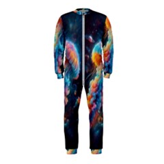 Cosmic Jellyfish Artwork Onepiece Jumpsuit (kids) by ExtraGoodSauce