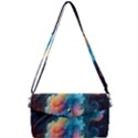 Cosmic Jellyfish Artwork Removable Strap Clutch Bag View1