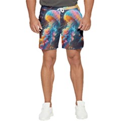 Cosmic Jellyfish Artwork Men s Runner Shorts by ExtraGoodSauce