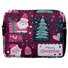 Christmas Santa Claus Make Up Pouch (large) by Posterlux