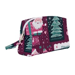 Christmas Santa Claus Wristlet Pouch Bag (medium) by Posterlux