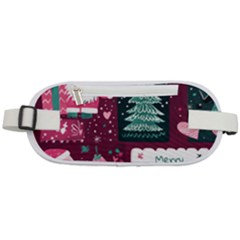 Christmas Santa Claus Rounded Waist Pouch by Posterlux