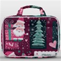 Christmas Santa Claus Travel Toiletry Bag With Hanging Hook View1