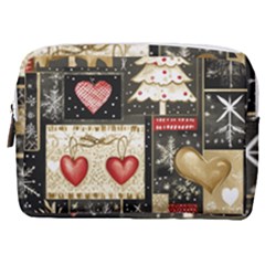 Christmas Reindeer Make Up Pouch (medium) by Posterlux