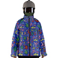 Grateful Dead Dancing Bears Pattern Men s Zip Ski And Snowboard Waterproof Breathable Jacket by Salmanaz77