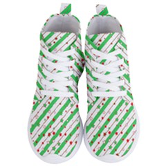 Christmas Paper Stars Pattern Texture Background Colorful Colors Seamless Women s Lightweight High Top Sneakers by Ket1n9