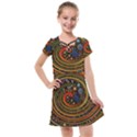 Swirl Vortex Emoji Cyclone Motion Art Kids  Cross Web Dress View1