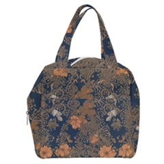 Seamless Pattern Patterns Leaves Vintage Boxy Hand Bag by Paksenen