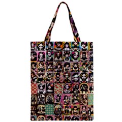 Spanish Gothic Girls Pattern Zipper Classic Tote Bag by violetheavensky