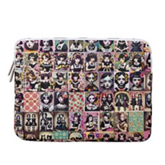 Spanish Gothic Girls Pattern 14  Vertical Laptop Sleeve Case With Pocket by violetheavensky