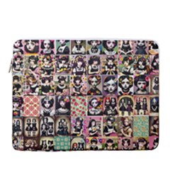 Spanish Gothic Girls Pattern 15  Vertical Laptop Sleeve Case With Pocket by violetheavensky