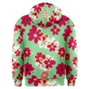 Retro 1960s Flowers Pattern Men s Overhead Hoodie View2