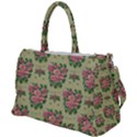 Retro 1880s Flowers Pattern 9 Duffel Travel Bag View1