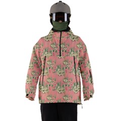 Retro 1880s Flowers Pattern 12 Men s Ski And Snowboard Waterproof Breathable Jacket by violetheavensky