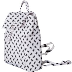 Fly Phot Motif Seamless Black And White Pattern Buckle Everyday Backpack by dflcprintsclothing