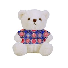 Retro Geometric Shapes And Flowers 3 Full Print Cuddly Teddy Bear by violetheavensky