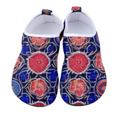 Retro Geometric Shapes And Flowers 3 Women s Sock-style Water Shoes by violetheavensky