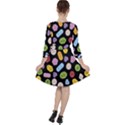 Ecstasy pills pattern Quarter Sleeve Ruffle Waist Dress View2