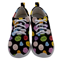 Ecstasy Pills Pattern Women Athletic Shoes by Valentinaart