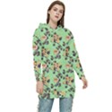 Retro 1880s Flowers Pattern 24 Women s Long Oversized Pullover Hoodie View1