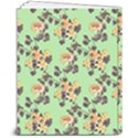 Retro 1880s Flowers Pattern 24 8  x 10  Softcover Notebook View2