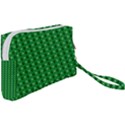 Green Christmas Tree Pattern Background Wristlet Pouch Bag (Small) View2