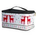 Red Green And Blue Christmas Themed Illustration Cosmetic Storage Case View3