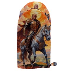 Heroic Trump Warrior In Golden Armor Microwave Oven Glove by AwesomeSauce