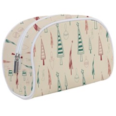 Trees Christmas Holiday Pattern Make Up Case (medium) by Paksenen