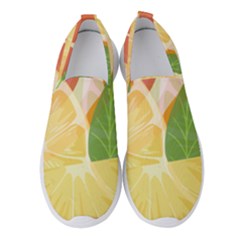 Citrus Fruit Healthy Vitamin Women s Slip On Sneakers by Paksenen