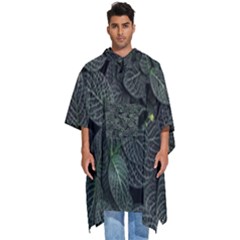 Leaves Plant Foliage Green Men s Hooded Rain Ponchos by Cemarart