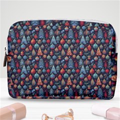 Vintage Style Christmas Decoration Pattern Motif Make Up Pouch (medium) by dflcprintsclothing