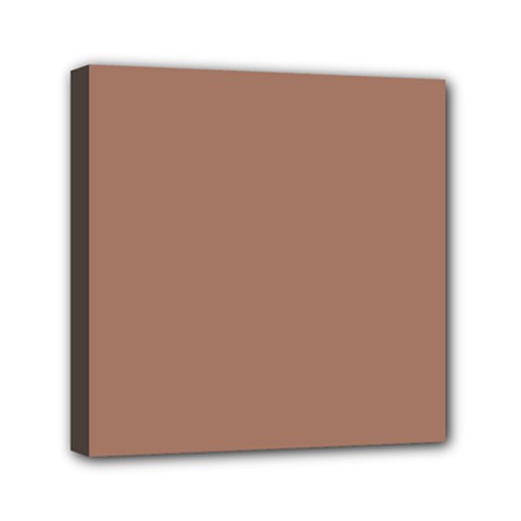 Mocha Mousse Hex Code #a47864 Mini Canvas 6  X 6  (stretched) by dressshop