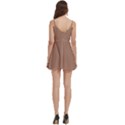 Mocha Mousse Hex Code #a47864 Body Wrap Sleeveless V-Neck Mini Dress View4