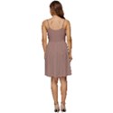 Mocha Mousse Hex Code #a47864 V-Neck Pocket Summer Dress  View4