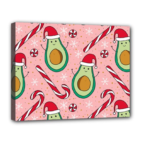 Avo Merry Christmas, Candies, Candy Cane Canvas 14  X 11  (stretched) by kyorashop23